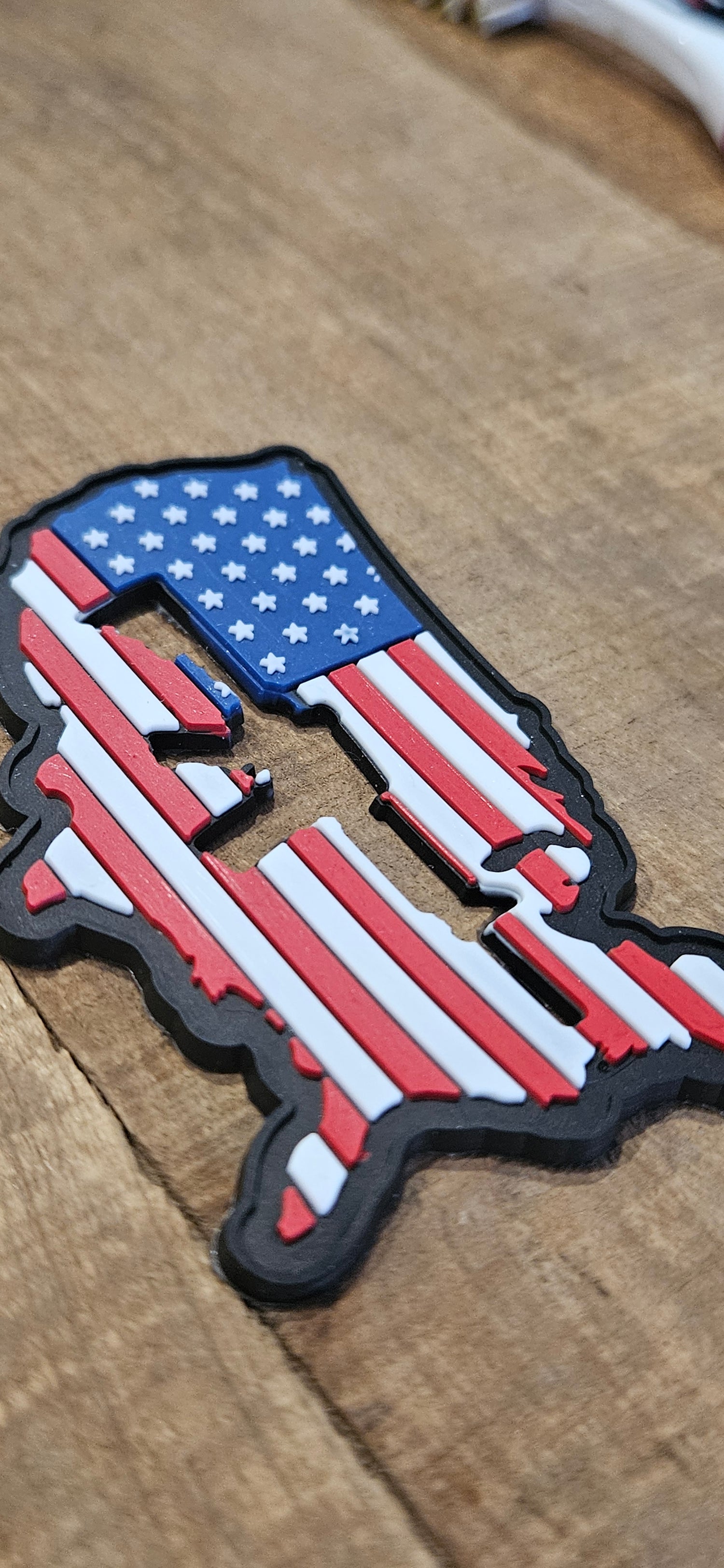 USA Gun Cutout PVC Patch