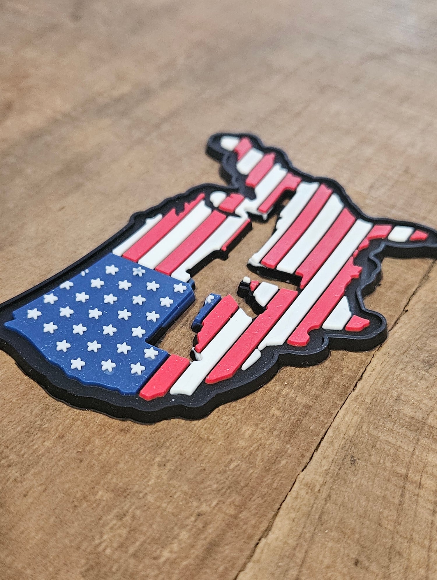 USA Gun Cutout PVC Patch