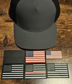 Thin Line Flag PVC Patches