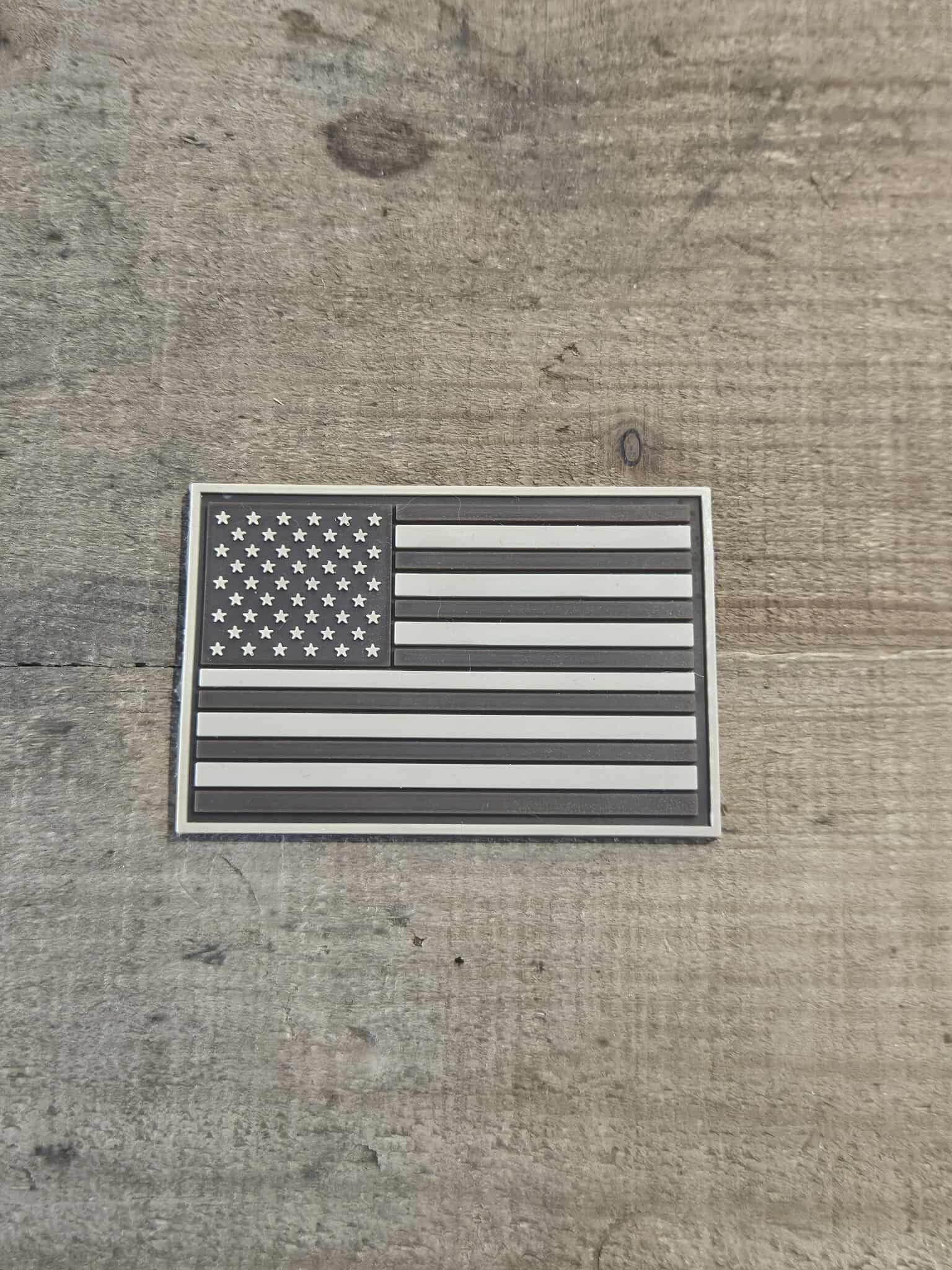 Dark Alternate American Flag PVC Patches