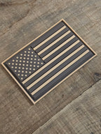 Dark Alternate American Flag PVC Patches